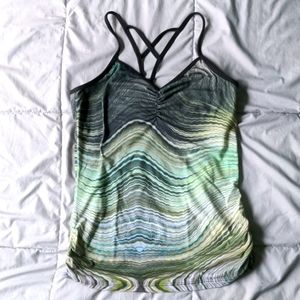 Prana tank top with shelf bra